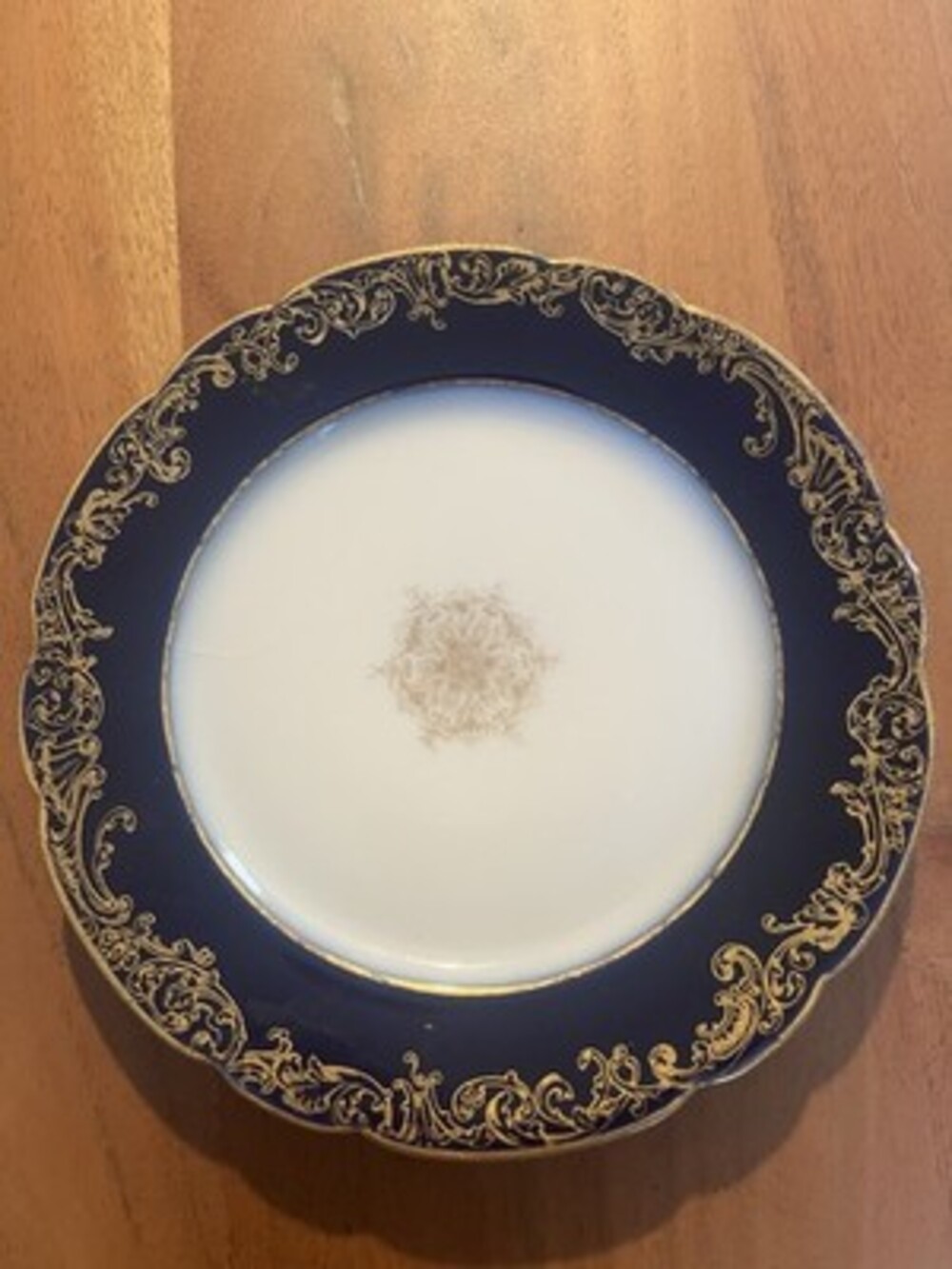 Vintage Jean Pouyat Gold Trim Limoges Plate . 6.5 Inches